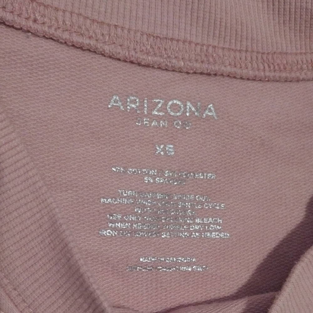 Arizona Jean Company Vintage Pink and Maroon Crew Neck Sweater - Picture 2 of 9
